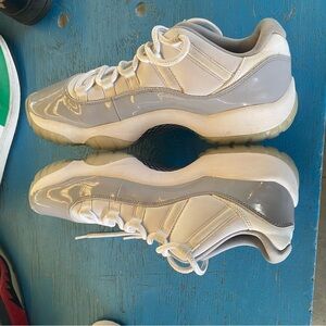 Jordan 11 RetroAthletic Shoes in Gray and White has scratches will negotiate